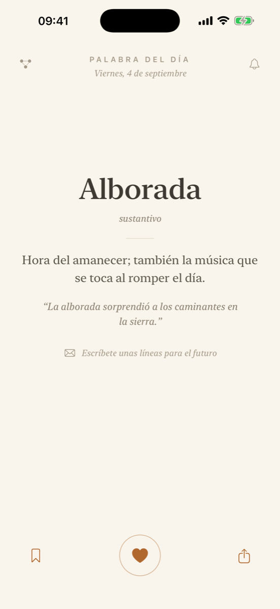 La palabra del día en Una Palabra al Día